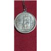 Image 2 : 1958 CANADIAN SILVER DOLLAR COIN KNOWN AS THE DEATH TOTEM OR "TOTEM POLE" MADE INTO A NECKLACE