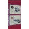Image 1 : 1904 AND 1905 INDIAN HEAD CENT WITH HISTORICAL NOTE FROM THAT YEAR