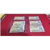 Image 1 : TWO SETS OF FOUR SEQUENCIAL UNCIRCULATED $2 BILLS FROM 1973