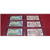 Image 1 : THREE 1973 $1 BILLS AND THREE 1986 $2 BILLS UNCIRCULATED