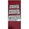 Image 2 : THREE 1973 $1 BILLS AND THREE 1986 $2 BILLS UNCIRCULATED