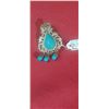 Image 2 : TEAL BLUE TEAR DROP BROACH