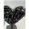 Image 5 : 4 x 3.2 INCH AMETHYST AURA HEART