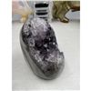 Image 2 : 2.5 INCH  AMETHYST WITH GREEN AGATE GEODE POLISHED