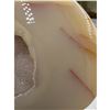 Image 8 : 3.1 INCH AGATE SLICE  HEART WITH DRUZY