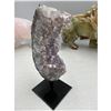 Image 2 : 5.1 INCH AMETHSYT CLUSTER ON STAND ( BEAUTIFUL INCLUSION IN )