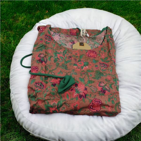 Green Printed blouse for Women Size M