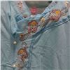 Image 3 : Ocean Blue Midi Dress with flower Embroidery size L