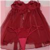 Image 1 : Mehroon and Grey Lingerie with panties Size M