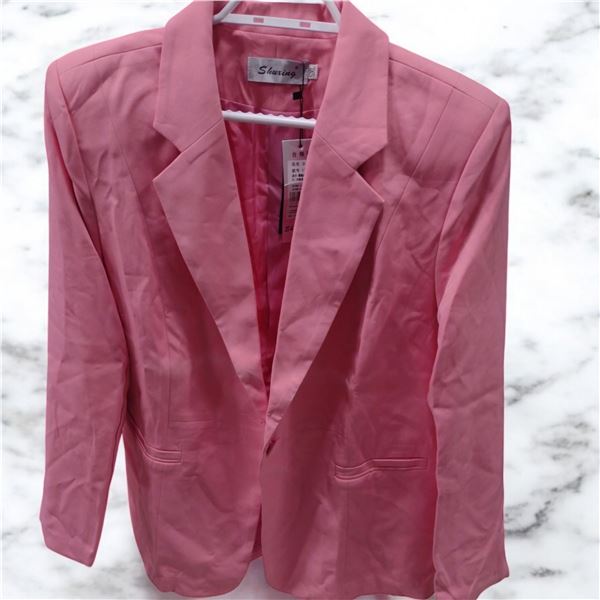 Women's Pink Blazer Size L