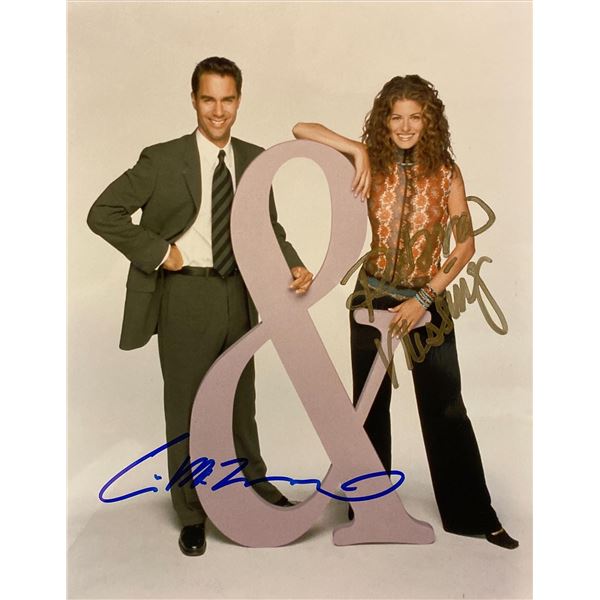 Will & Grace Debra Messing and Eric McCormack signed photo. GFA Authenticated
