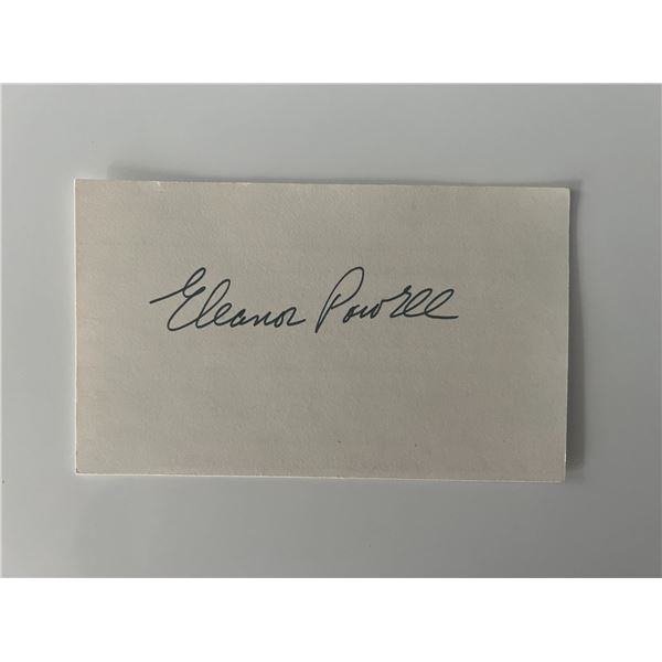 Eleanor Powell original signature