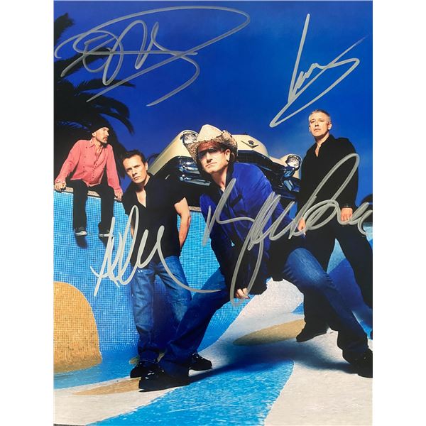 U2 band signed photo