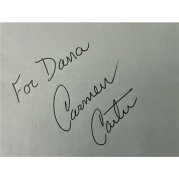 Star Trek writer Carmen Carter autograph