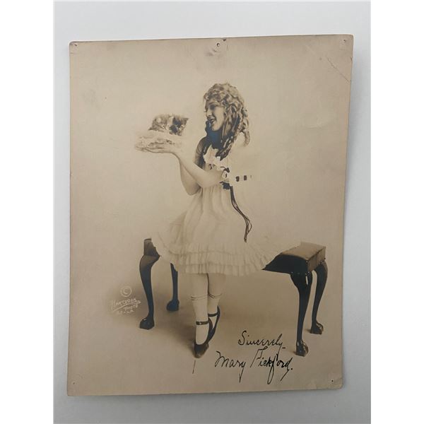 The Poor Little Rich Girl Mary Pickford signed photo