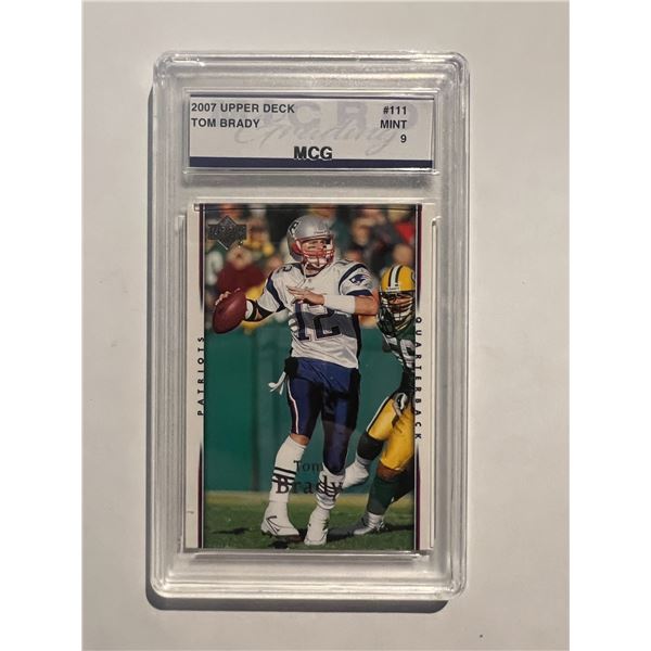2007 Upper Deck Tom Brady Football card