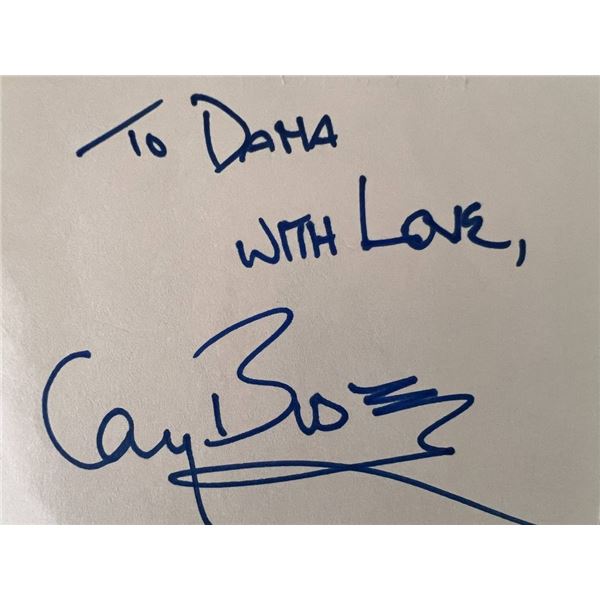 Actor Gary Busey autograph