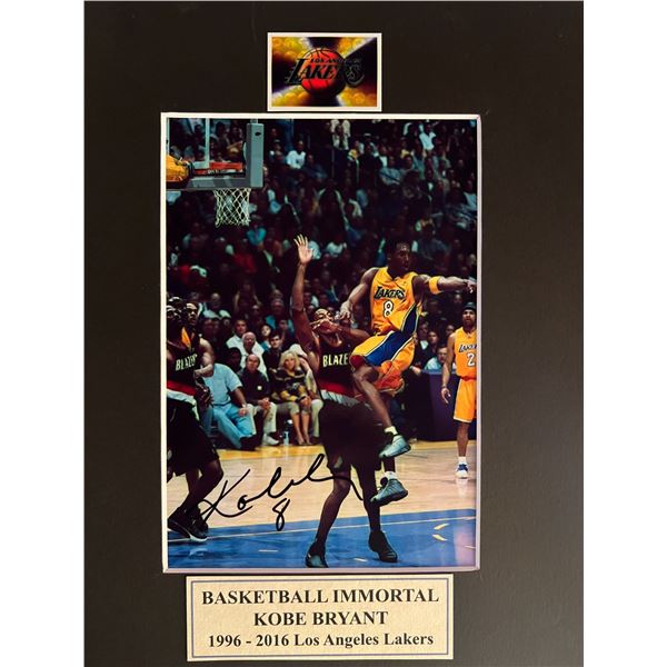 Kobe Bryant signed photo