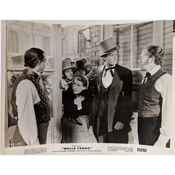 Frances Dee and Joel McCrea signed photo
