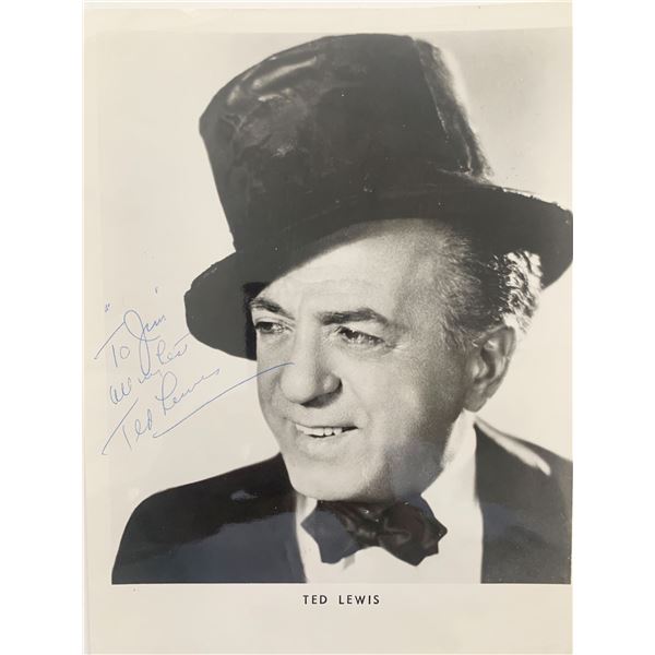Is Everybody Happy Ted Lewis signed photo