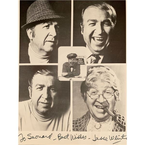 Gunsmoke Jesse White signed photo collage