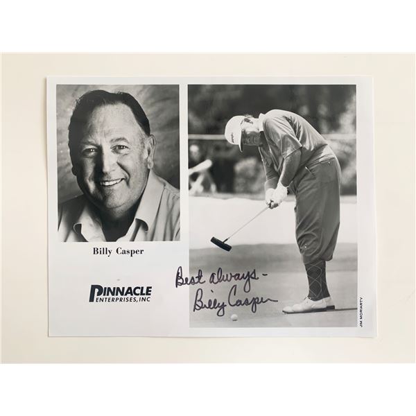 Billy Casper Signed Photo