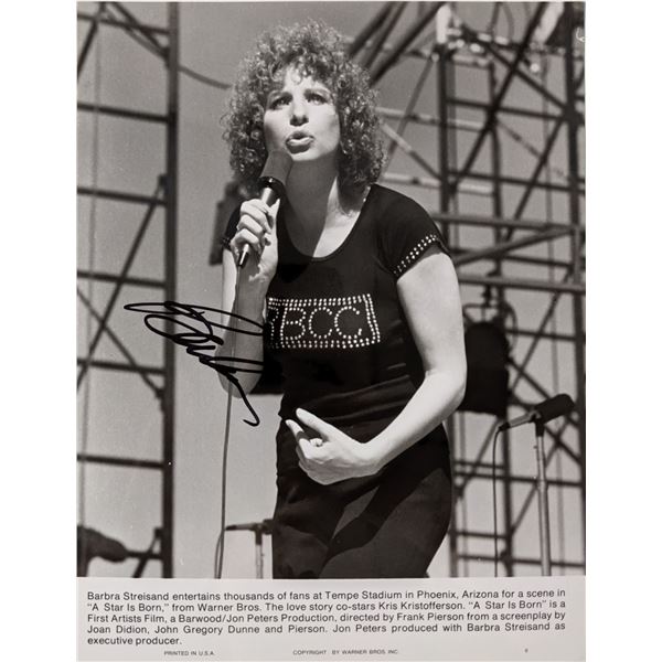 A Star is Born Barbra Streisand signed photo