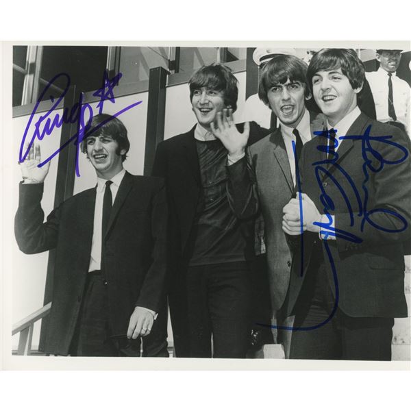 The Beatles vintage photo autographed by Paul McCartney and Ringo Starr