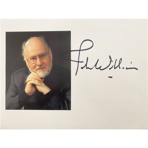 Composer John Williams signed photo