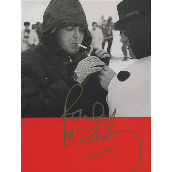 Paul McCartney signed photo