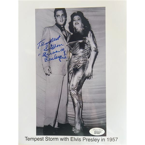 Tempest Storm signed photo