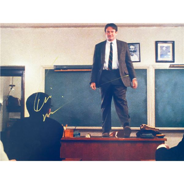 Dead Poets Society Robin Williams signed movie photo