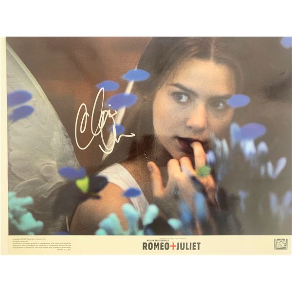 Romeo + Juliet Claire Danes signed movie photo