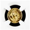 Image 8 : CHINA - Lot of 12 Fractional Panda gold certified NGC MS-69-70