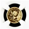 Image 2 : CHINA - Lot of 12 Fractional Panda gold certified NGC MS-69-70