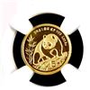 Image 8 : CHINA - Lot of 12 Fractional Panda gold certified NGC MS-69-70