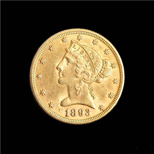 USA - $5 gold 1893 EF