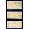 Image 2 : CANADA - Pointe Claire set of 6 merchant script 6 sous to 60 sous 1837 UNC