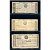 Image 1 : CANADA - Set of 3 merchant scripts Distillerie Saint Denis 10 sous 1837