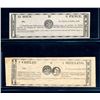 Image 1 : CANADA - Set of 2 merchant scripts Saint Cezaire 1837
