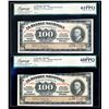 Image 1 : CANADA - Lot of 2 banknotes SPECIMEN LA BANQUE NATIONALE $100 1922