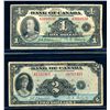 Image 1 : CANADA - Lot of 4 x 1935 and chartered banknotes
