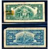 Image 2 : CANADA - Lot of 4 x 1935 and chartered banknotes