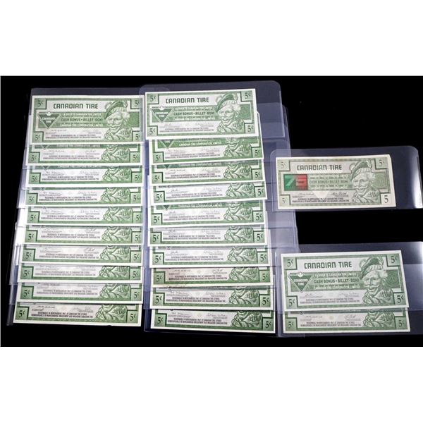 CANADIAN TIRE - Lot of 81 tickets