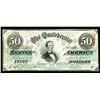 Image 1 : USA - Confederate States 50 dollars 1863 Extra Fine