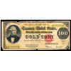 Image 1 : US GOLD CERTIFICATE - $100 1922 - VG-Fine Uncertified