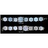 Image 1 : CANADA - Silver bracelet composed of 8 Canadian coins transformed into Love-Token