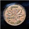 Image 8 : CANADA - Lot of 5 certified coins 1 cent 1922-1949 F-VF