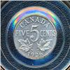 Image 2 : CANADA - Lot of 2 x 5 cents 1926 far AU-50 and VG-8