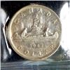Image 1 : CANADA - Dollar 1947 Blunt 7 - CCCS MS-62